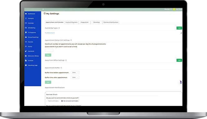 Track client progress, session history, and coaching notes in one place