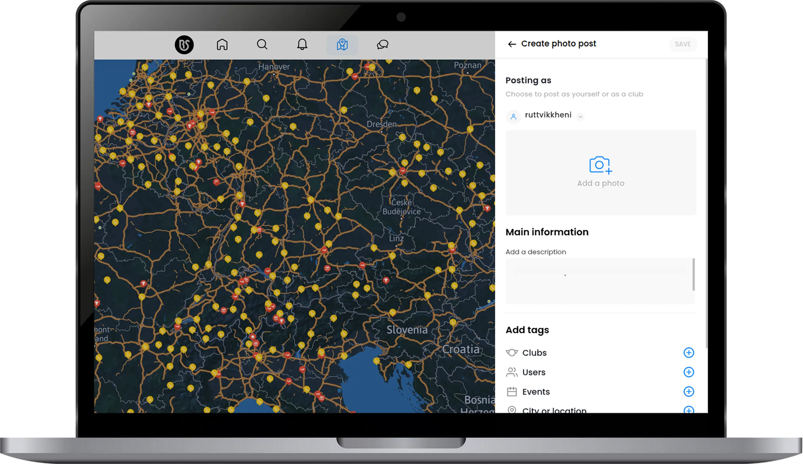 Real-time group driving with live location tracking