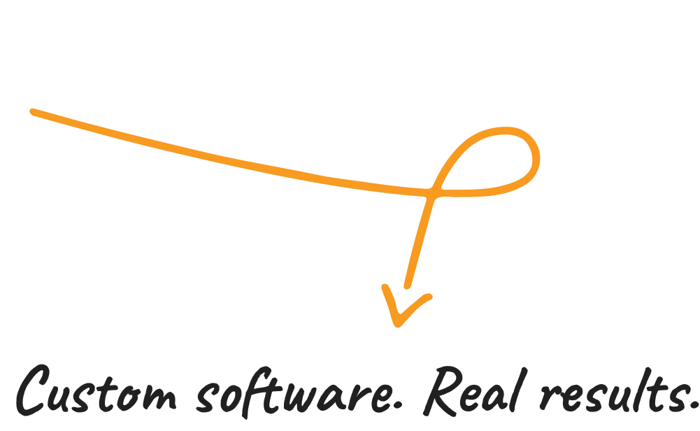Custom Software Development signature graphic
