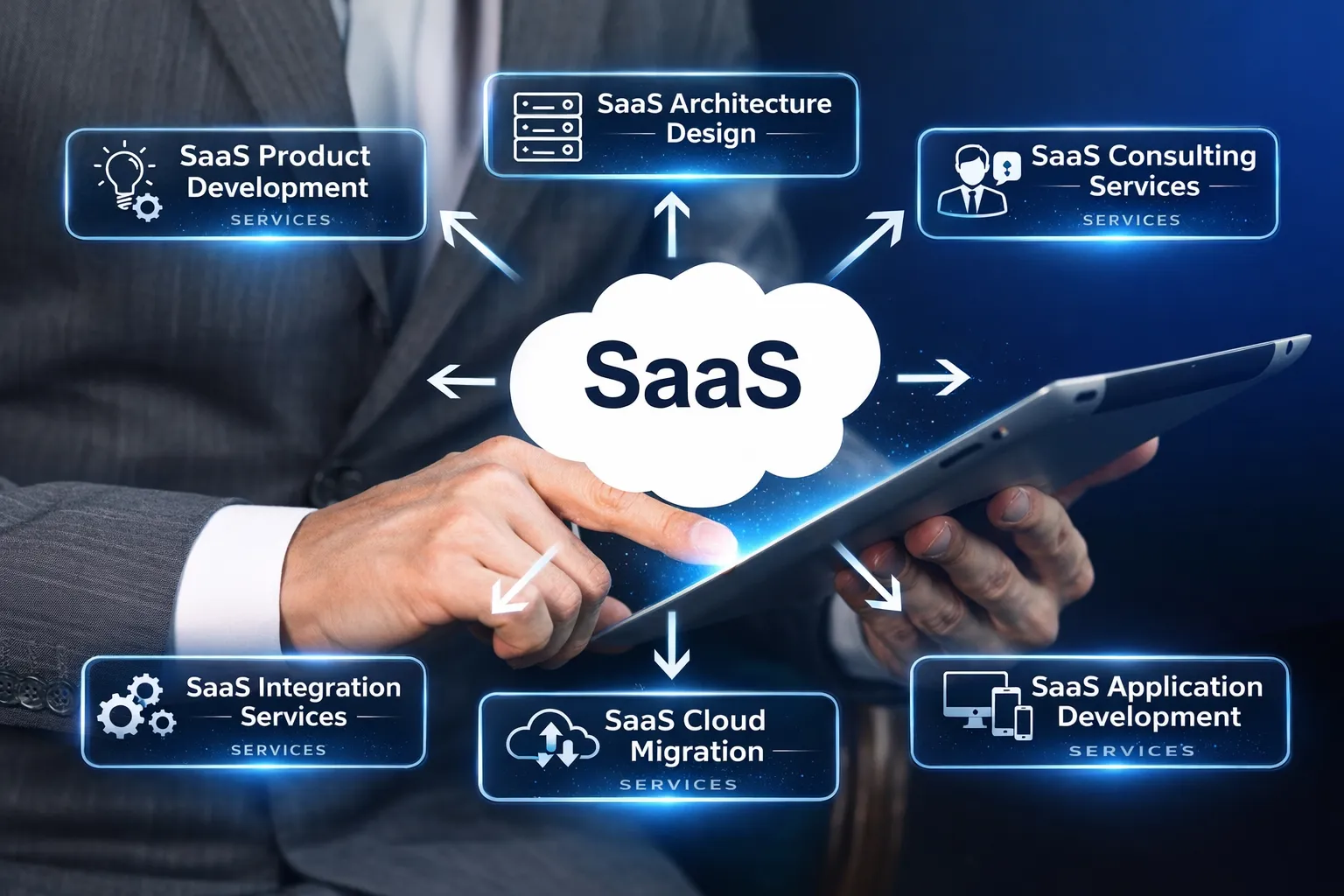 SaaS Platform Illustration