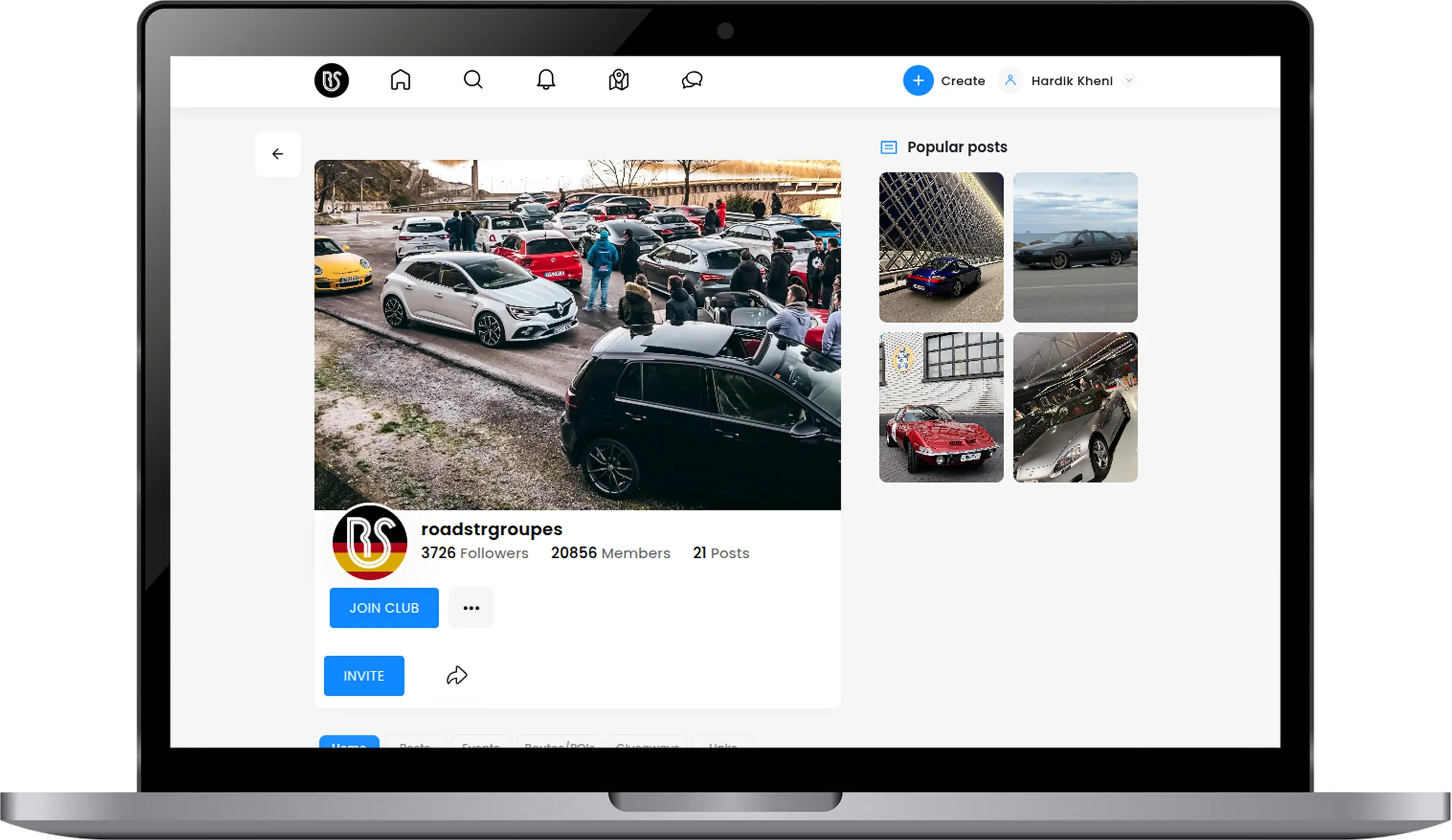 Interactive social feed for community engagement